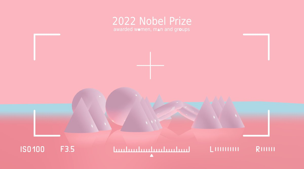 Three.js visualization inspired by 2022 Nobel Prize women winners proportion