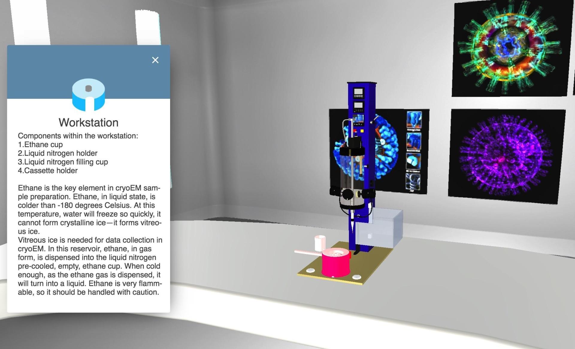 CryoVR Biotest WebGL Module